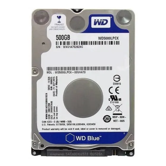 interno Western Digital WD5000LPCX 500GB azul