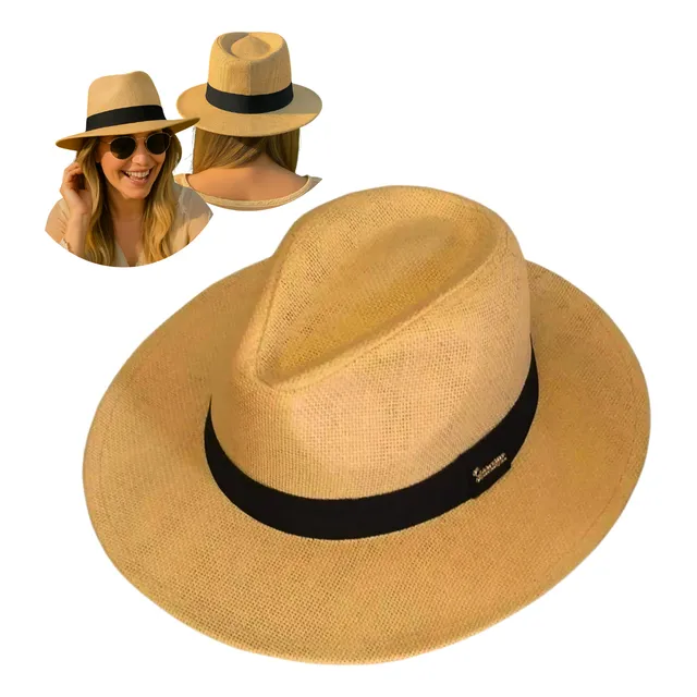 Chapéu Moda Panamá Aba Larga Casual Qualidade Promoção