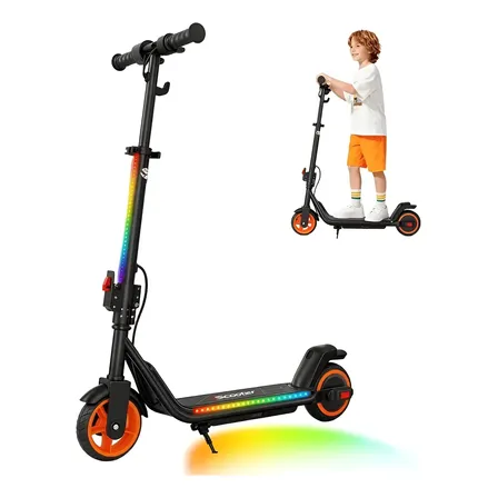 Patinete Infantil Elétrico Ik3max Motor 200w 19km/h Roda Laranja