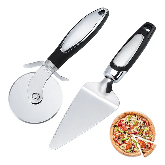 Cortador Para Pizza De Acero Inoxidable (set De 2 Piezas)