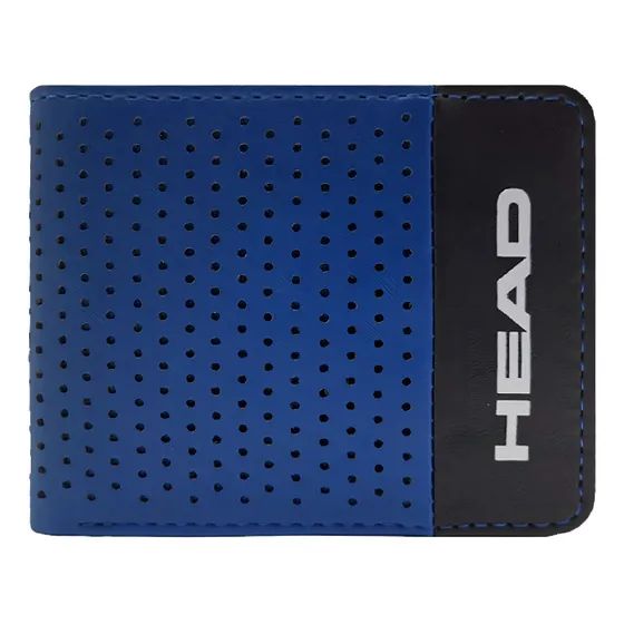 Billetera De Hombre Head Con Volante Porta Tarjetas Liviana Color Azul