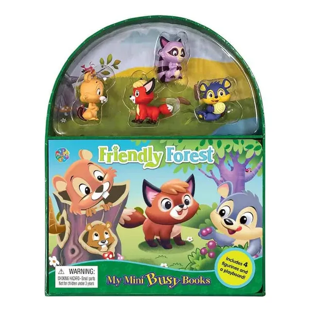 Libro Para Niños Y Juego 2 En 1 Figuras Amigos Del Bosque 