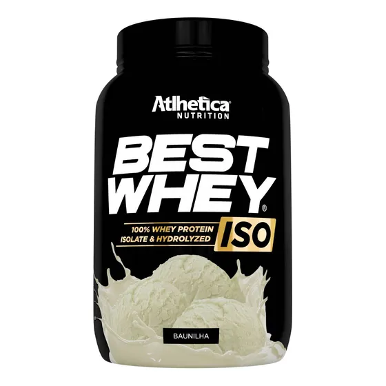 Best Whey Iso Whey 100% Isolado E Hidrolisado 900g Atlhetica
