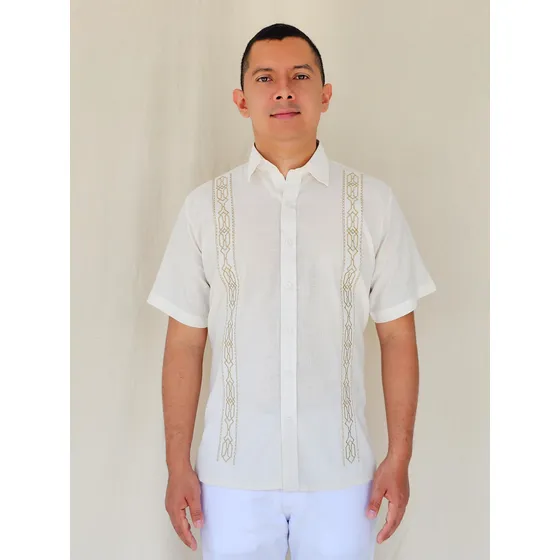 Camisa Guayabera - Lino Cartago - Manga Corta