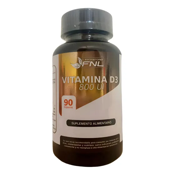 Vitamina D3 800 UI FNL Cápsulas con 90 Unidades