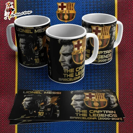 Taza Lionel Messi Homenaje Barcelona 2000 - 2021 Art
