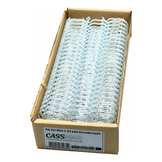 Wire-o Para Encadernação 2x1 A4 Branco 1 Para 200 Fls 25un