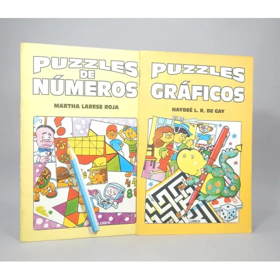 Puzzles Gráficos Puzzles De Números 2 Libros Lumen 1991 Bk5