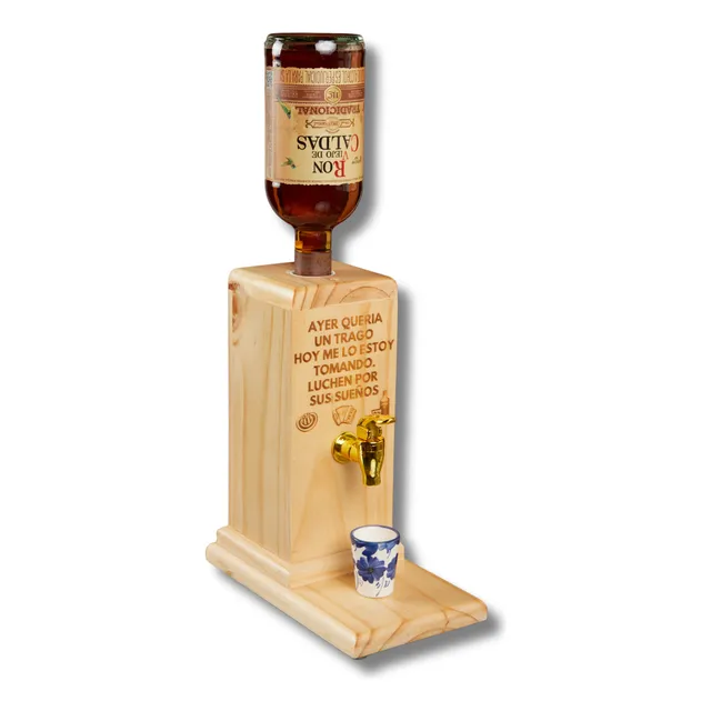 Dispensador De Licor En Madera