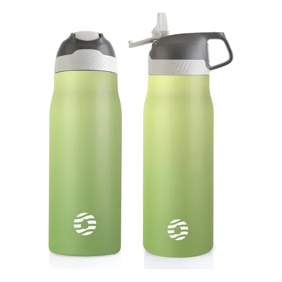 Botella De Agua Con Aislamiento De Acero Inoxidable - Verde