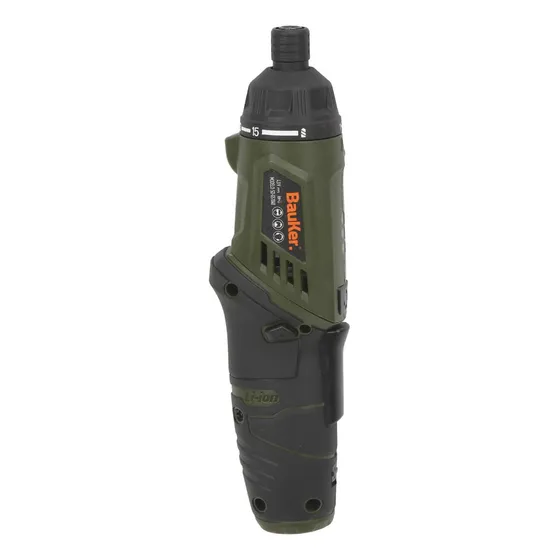 Atornillador Inalámbrico Bauker ( 29 Accesorios) Color Verde oscuro Frecuencia 4.0v