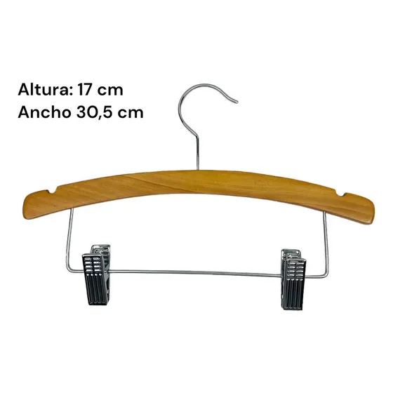 Set Juego 12 Ganchos De Madera 17x30.5 Infantil Niño O Niña