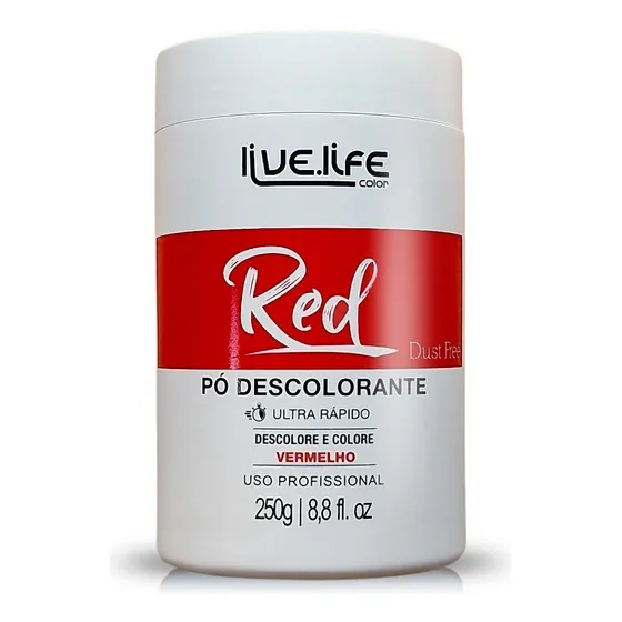 Pó Descolorante Vermelho Red Live Life- Descolore E Colore