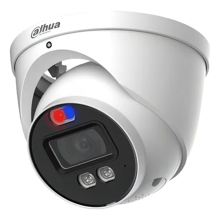 Camara Dahua Domo 5mp 3.6mm Full Color Sirena Luz Disuasiva Color Blanco