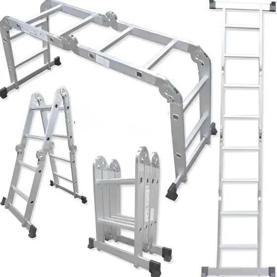 Escalera Articulada Plegable Multiusos 4x2 2,38 Mts Exxel