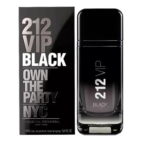 Perfume 212 Vip Black Carolina Herrera Para Caballero 100ml