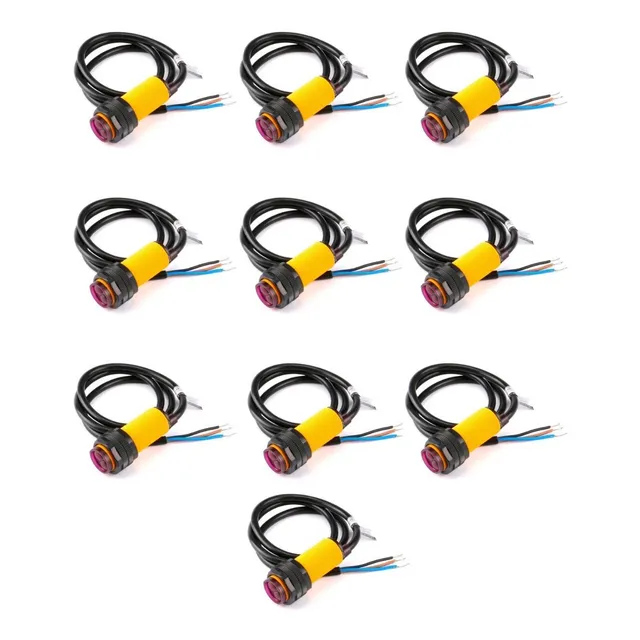 10 Piezas E18-d80nk Sensor De Proximidad Infrarrojo 3-80cm