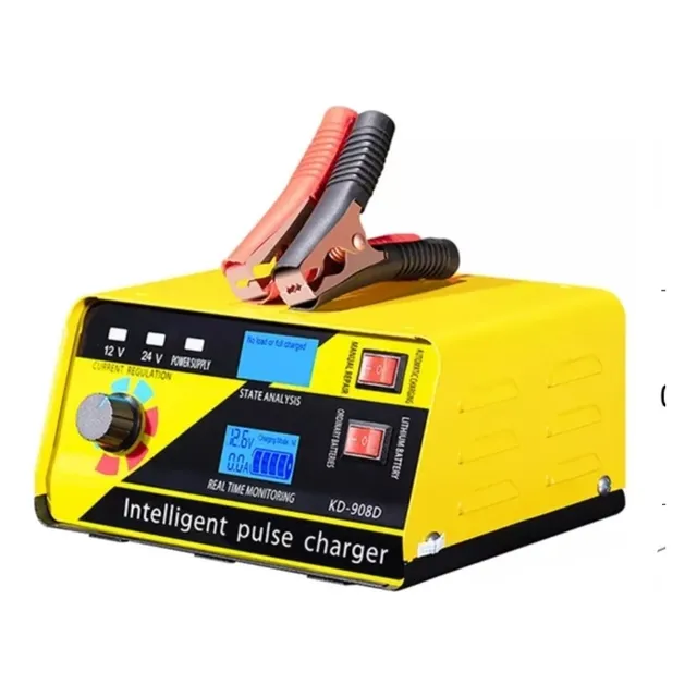 Cargador Baterías 12v 24v Carro Moto Camión Mantiene Repara