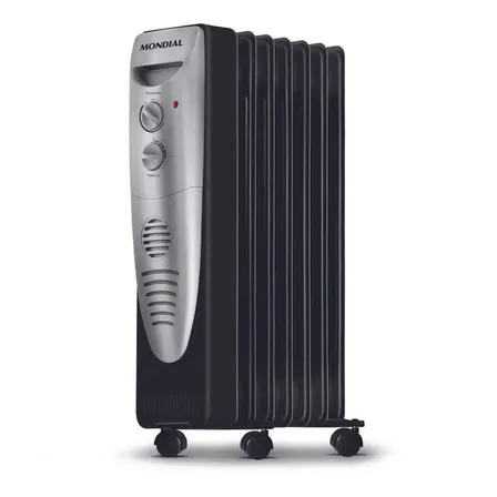 Aquecedor A Óleo Mondial A-06 Cor Preto/cinza 127v