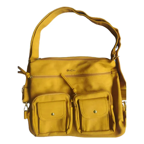 Cartera Bandolera Daniel Cassin Mostaza Nueva 