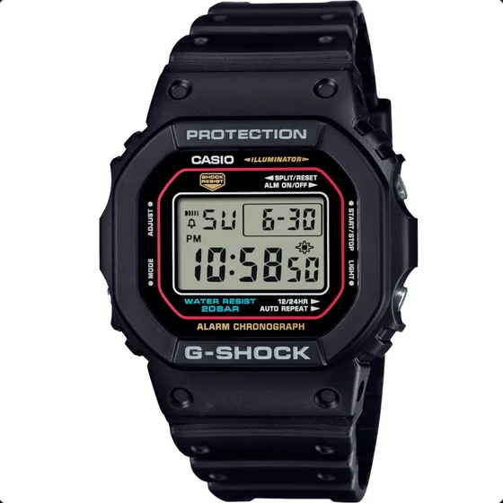 Relógio Casio G-shock Dw-5600rl-1dr Correia Preto Bisel Preto