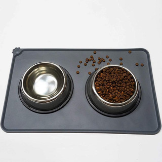 Lessmon Dog Cat Feeding Mat, Silicone Waterproof Pet Food Ma Lessmon Dog Cat Feeding Mat, Silicone Waterproof Pet Food Ma