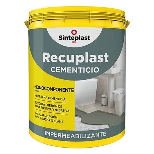 Membrana Cementicia Impermeable 100% Elastica Mortero Tineta