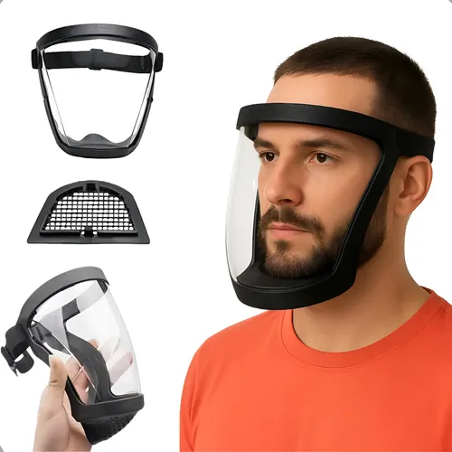 Protetor Facial Anatômico HexPro Hexshield Home Chrom | Ca 49.438