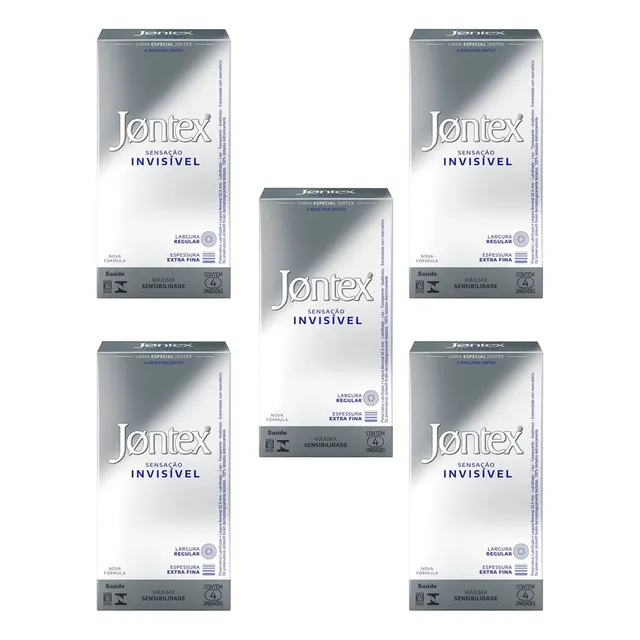 Preservativo Jontex Sensação Invisível ( Camisinha 20 Unid )
