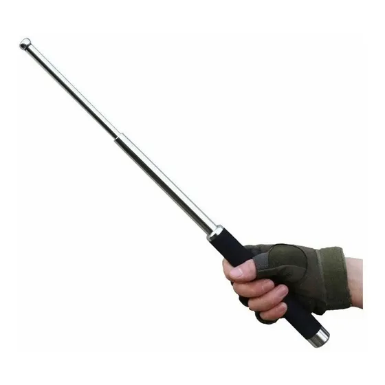 Tambo Bastón Defensa Personal Expandible 24-63 Cm + Estuche 