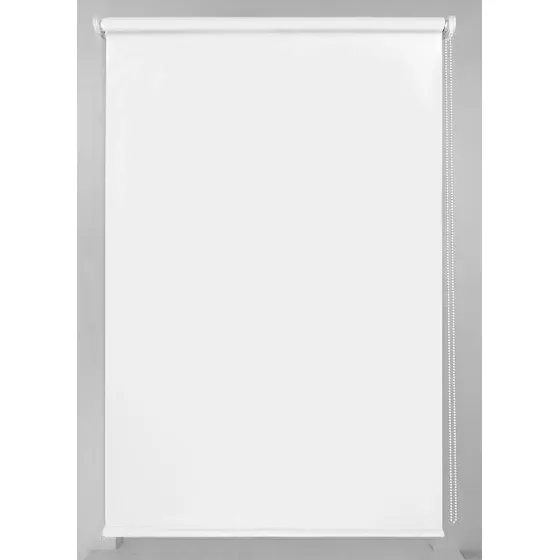 Cortina Roller Blackout 140 Ancho X 140 Alto Entrega Rapida Ya Fabricada Lista Para Instalar Color Blanco Al Exterior