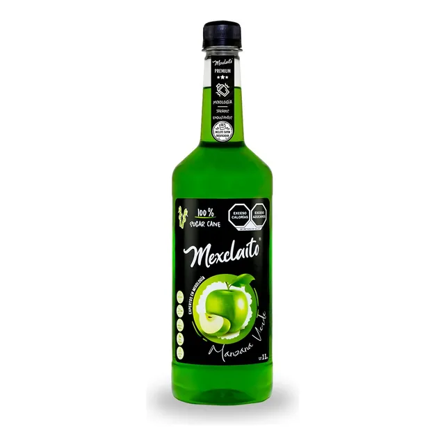 Jarabe/syrop  Manzana Verde 1 L Endulzante Bebidas Postres