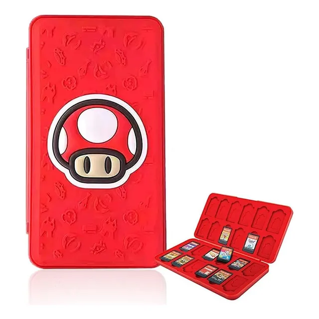 Estuche Siliconado Rigido  Juegos Nintendo Switch 24 Slots