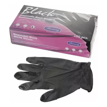 Guantes De Nitrilo Sintético Negros
