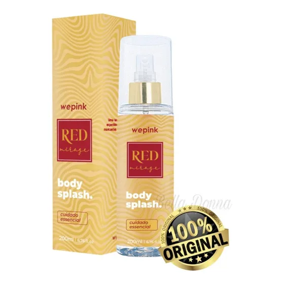 Body Splash Red Mirage Com Brilhos Wepink 200ml Original Vir