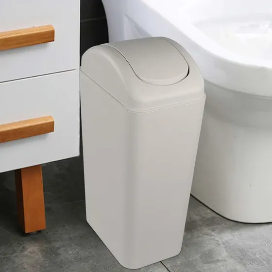 Obstnny Cubo Basura Plastico Para Espacio Estrecho Casa