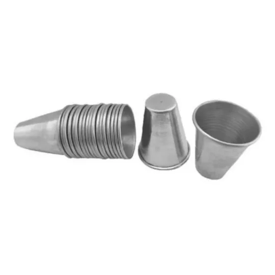 24 Vaso Molde Para Helados En Aluminio
