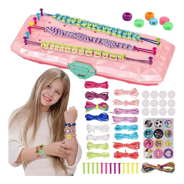 Juguete Kit De Accesorios Para Crear Pulseras De Niñas