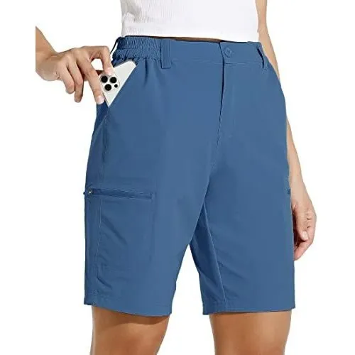 Willit Women's 10  Hiking Cargo Shorts Stretch Golf D9cbe