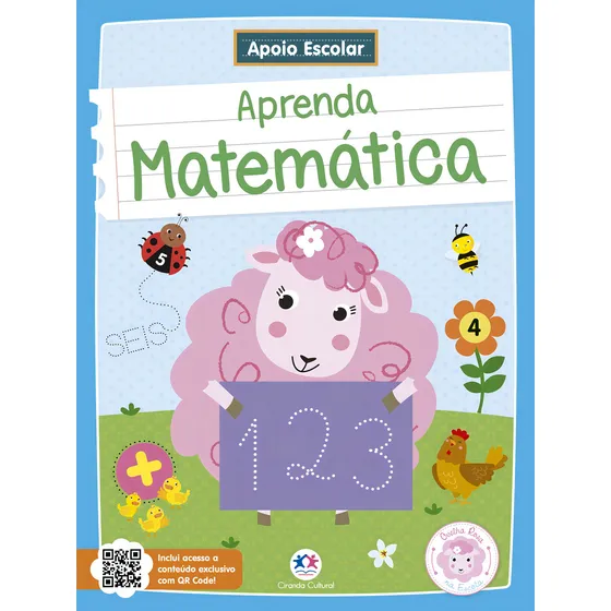 Apoio Escolar - Aprenda Matemática: Ovelha Rosa na Escola, de Pecand, Kátia. Ovelha rosa Editorial Ciranda Cultural Editora E Distribuidora Ltda., capa mole em português, 2021