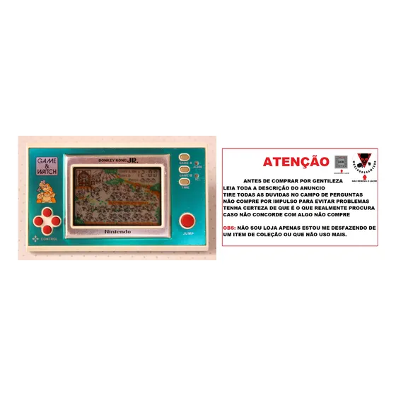 Mini Game & Watch Nintendo Donkey Kong Jr Dj-101 De 1982
