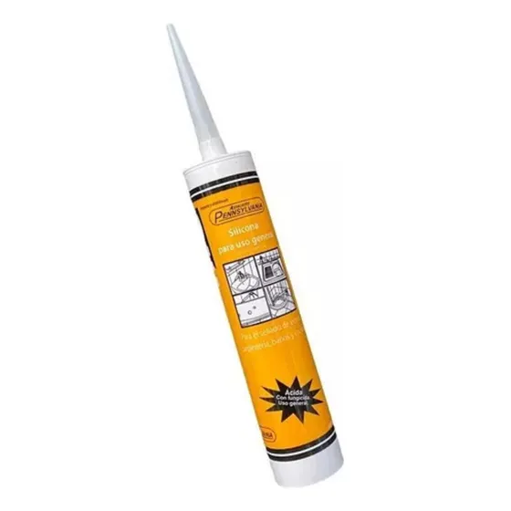 Silicona Acida Acetica Transparente 300 Ml X 24 Unidades 