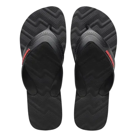 Chinelo Havaianas Track Waves Max Conforto Sandália Legítima Preto Track Relevo No Solado 41/42 Br