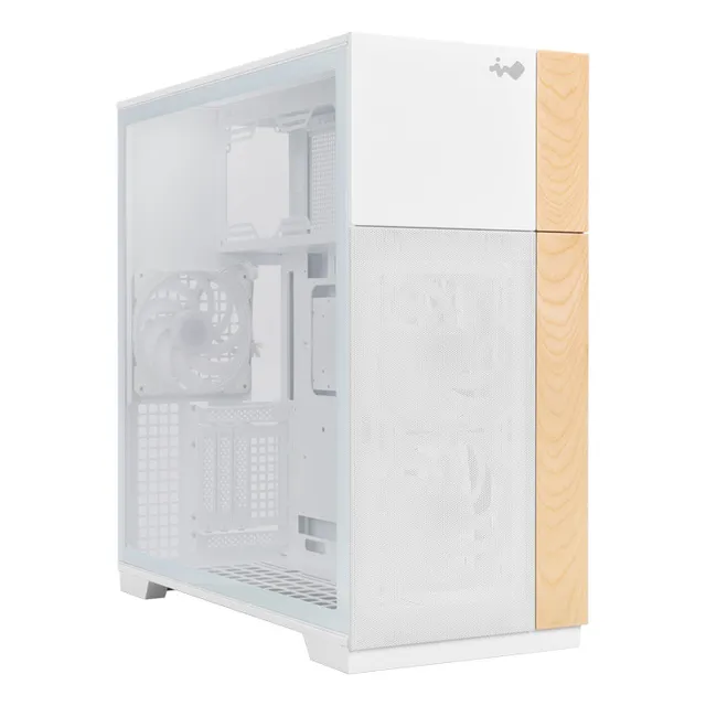 Gabinete Gamer Inwin F5 Full Tower C/templado E-atx Usbc Wh Color Blanco