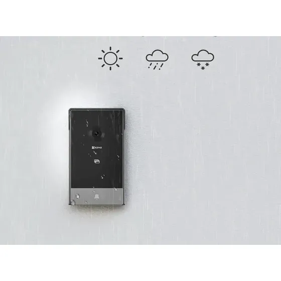 Video Portero Wifi Ezviz Smart Home Hp7 2k 3mp Doorphone Color Gris Oscuro