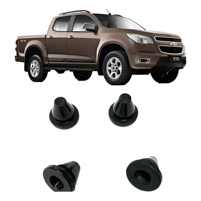 Bucha Da Capa Tampa Motor 2.8  S10 2012 Á 24 Kit 4 12594875