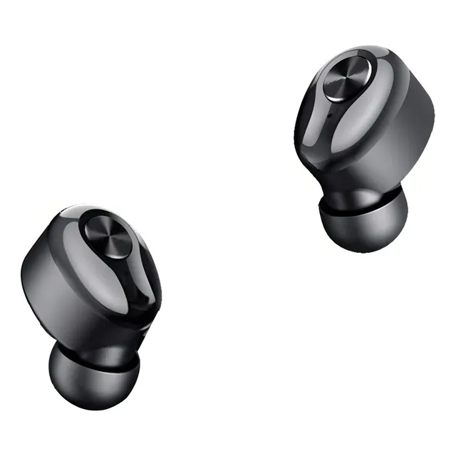 Auriculares in-ear inalámbricos Lenovo HT18 negro con luz LED