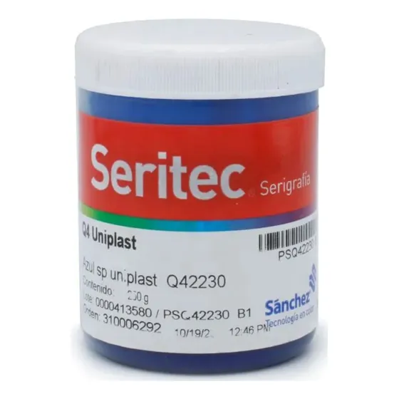 Tinta Sánchez Uniplast Azul 1/4 Kilo Serigrafía