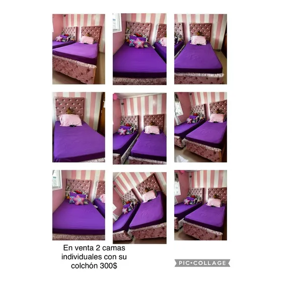 Cama Individual Box Con Colchón