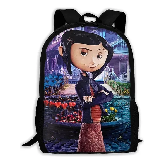 Nova Mochila Escolar, Coraline E Cat 2024
